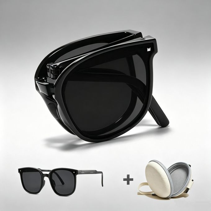 Lunettes 2-en-1 Pliables : Écran & Soleil