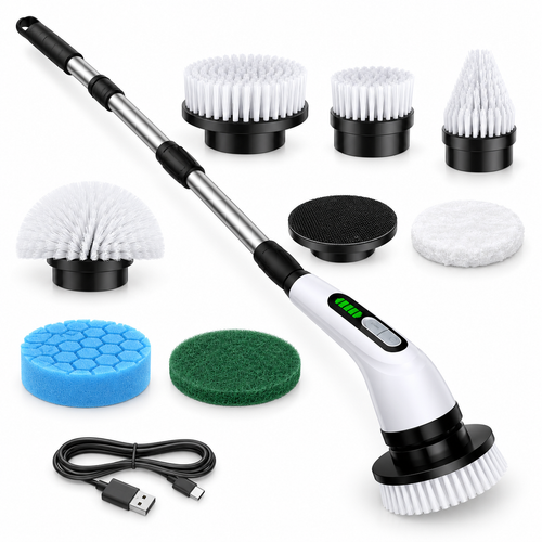 Brosse de nettoyage electrique rotative