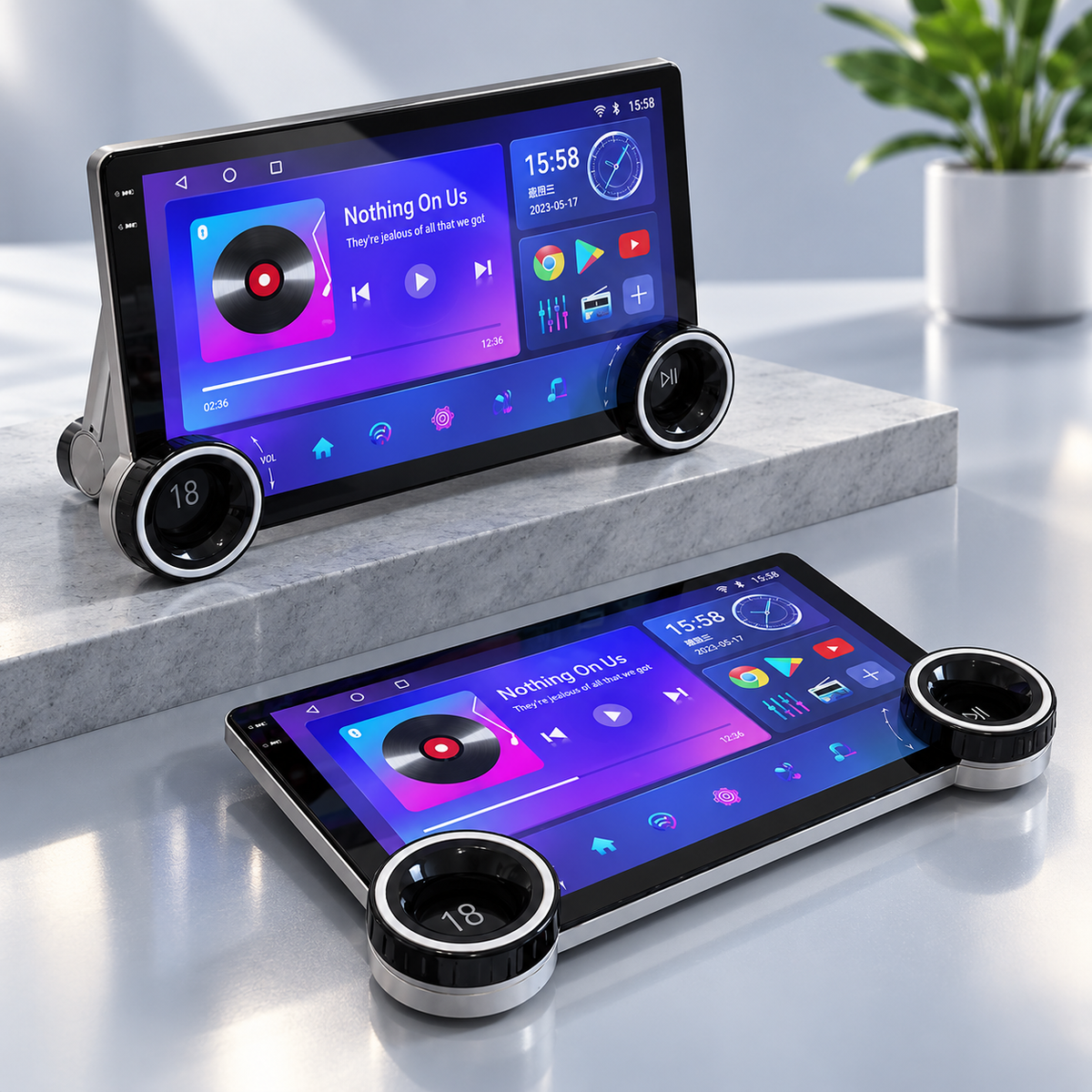 Écran de voiture (Compatible iPhone & Android)