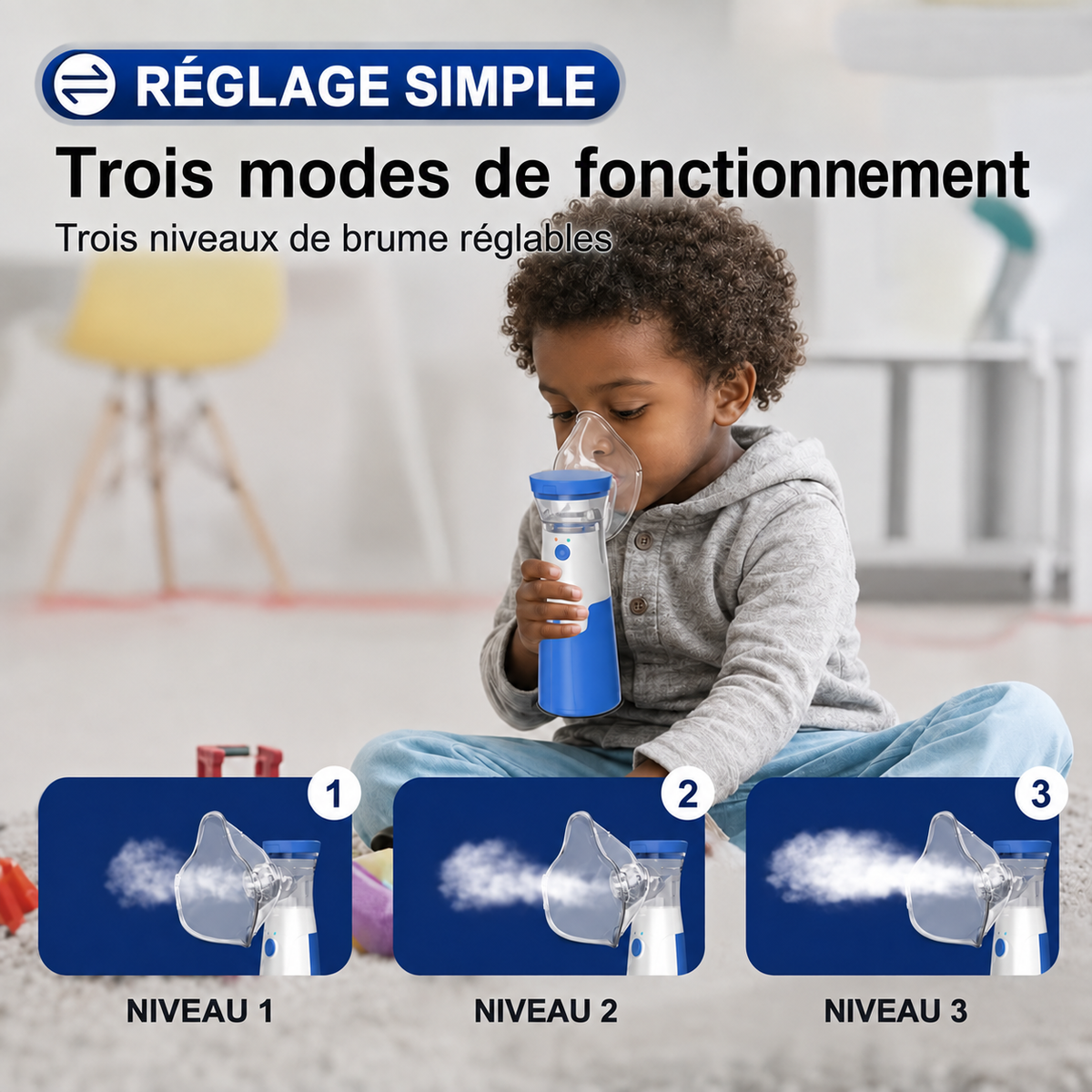 Nébuliseur portable à microgrille