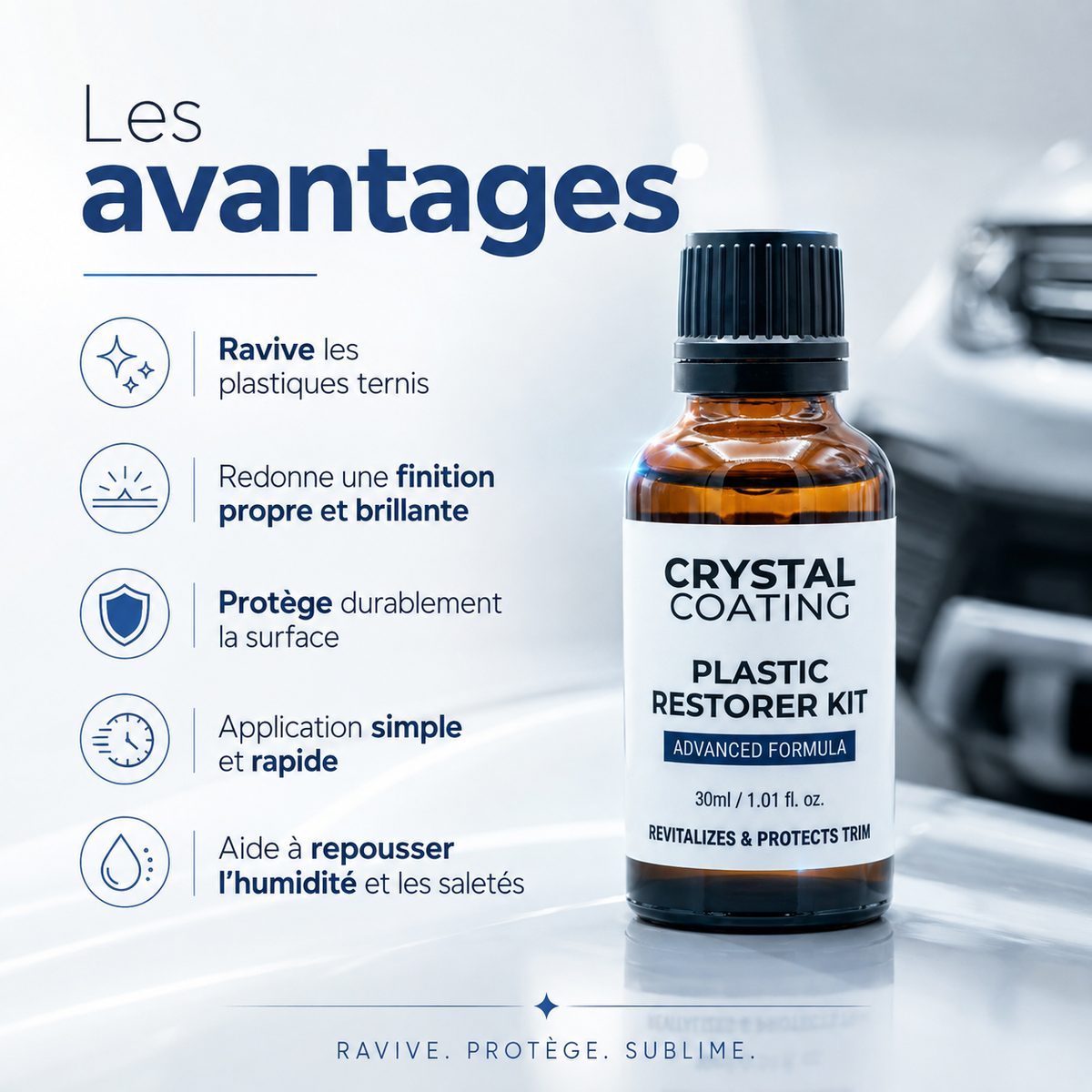 Crystal Coating - Rénovateur Plastique Auto