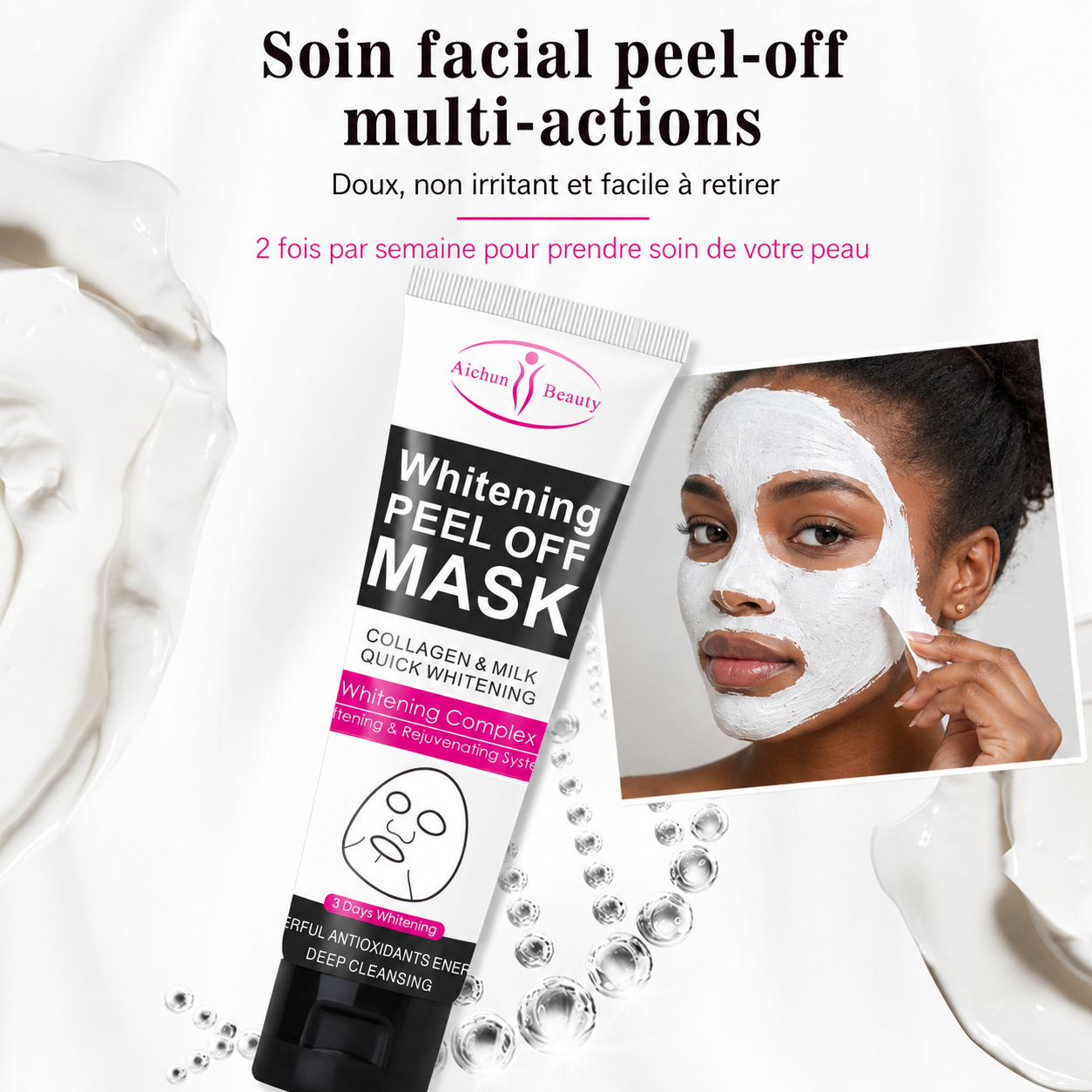 Soin facial peel-off multi-actions