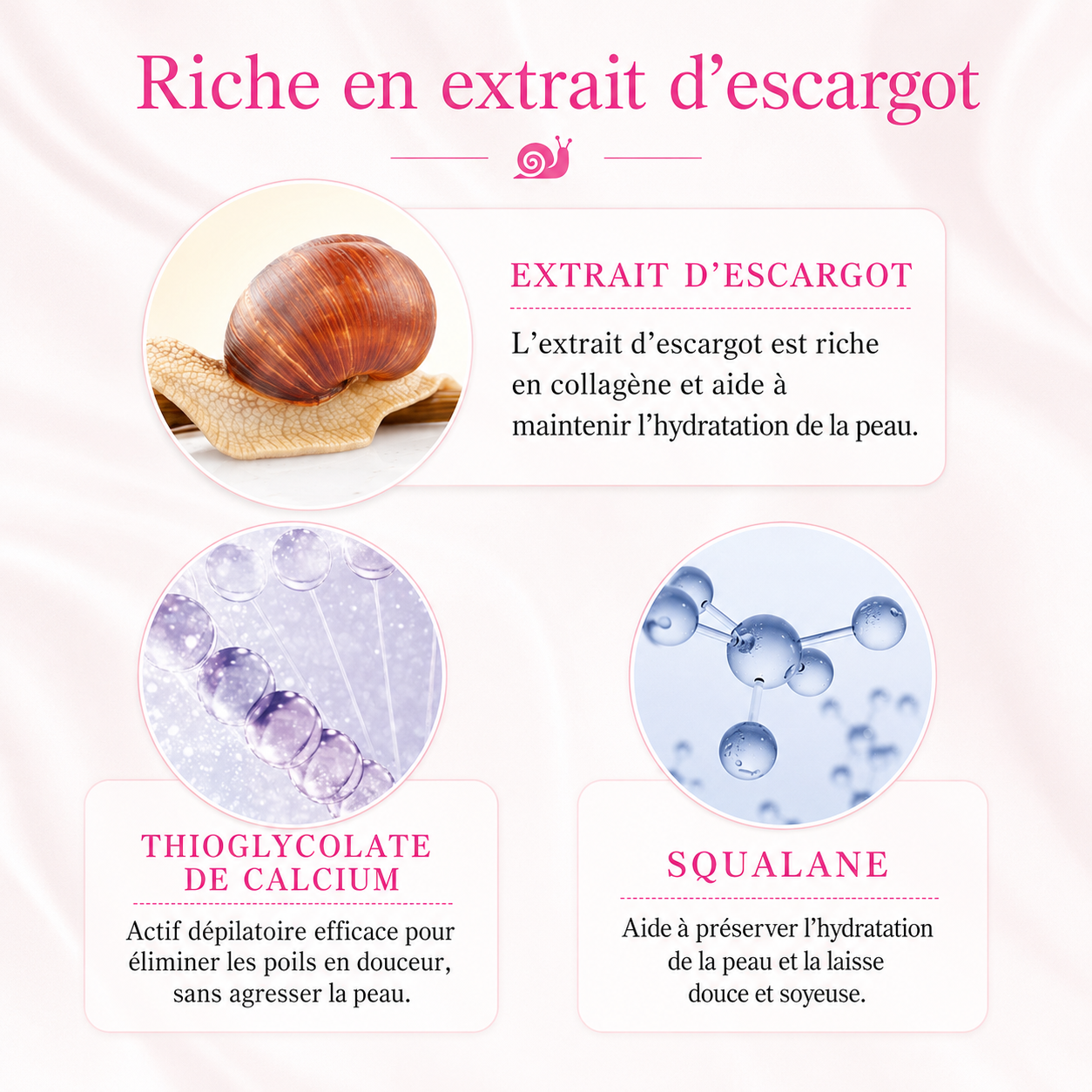 Crème d'épilation douce et hydratante