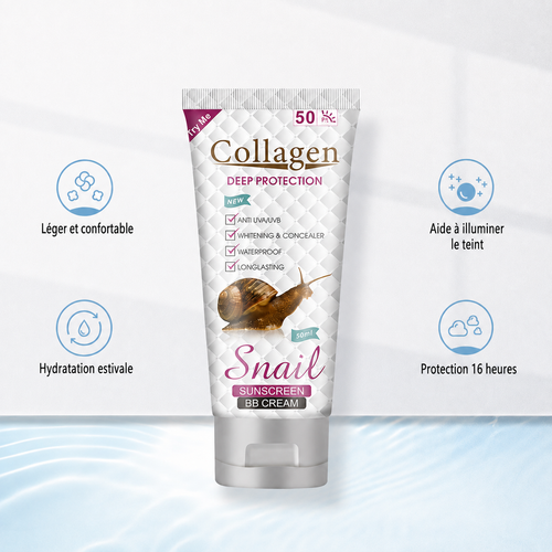 Crème solaire à la bave d'escargot