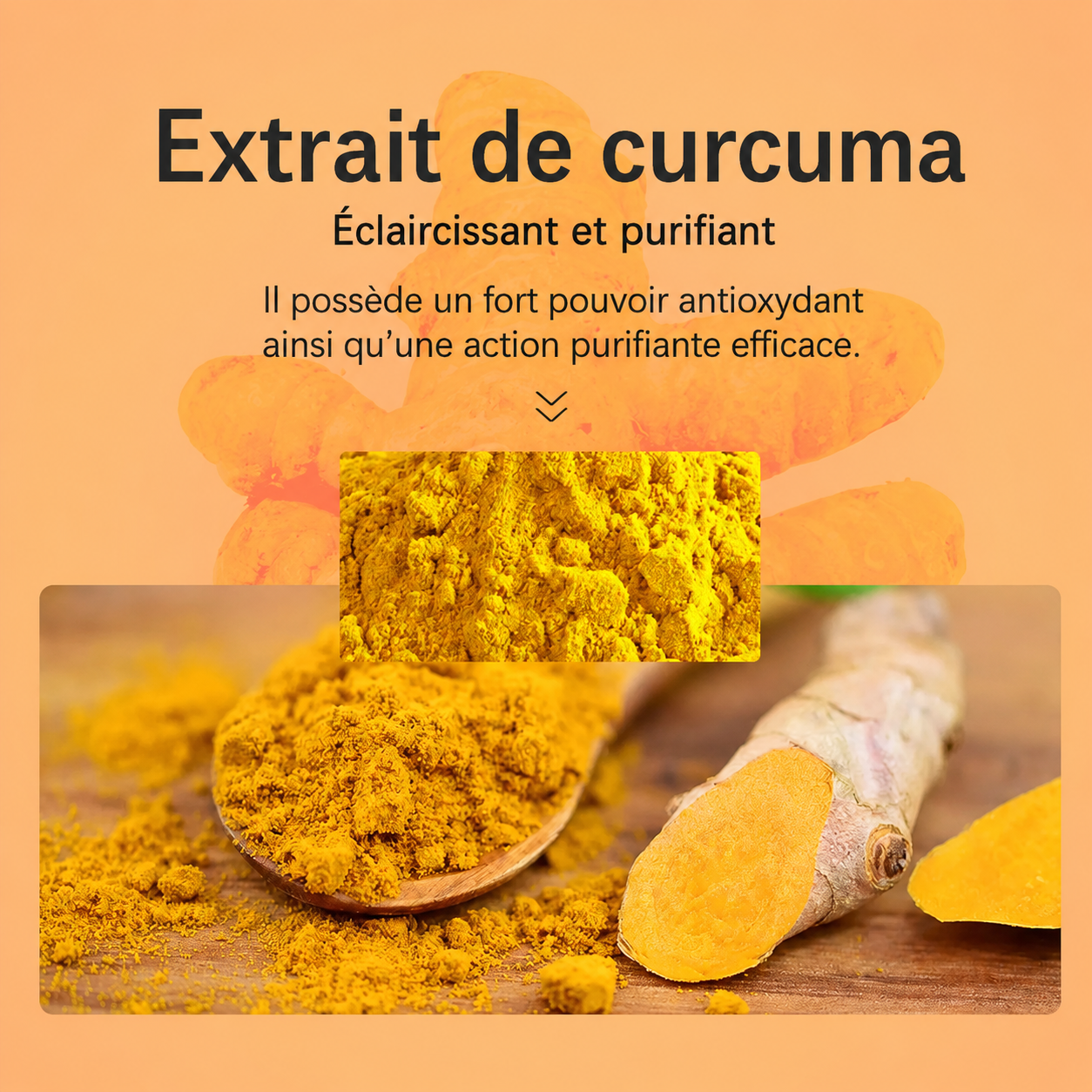 Masque facial au curcuma boîte complète