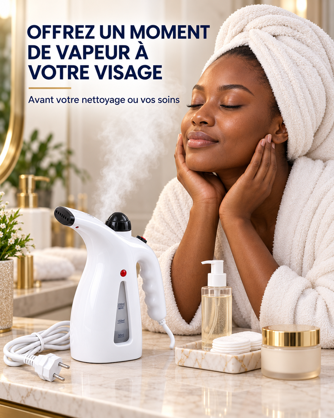 Défroisseur Vapeur Portable 2 en 1
