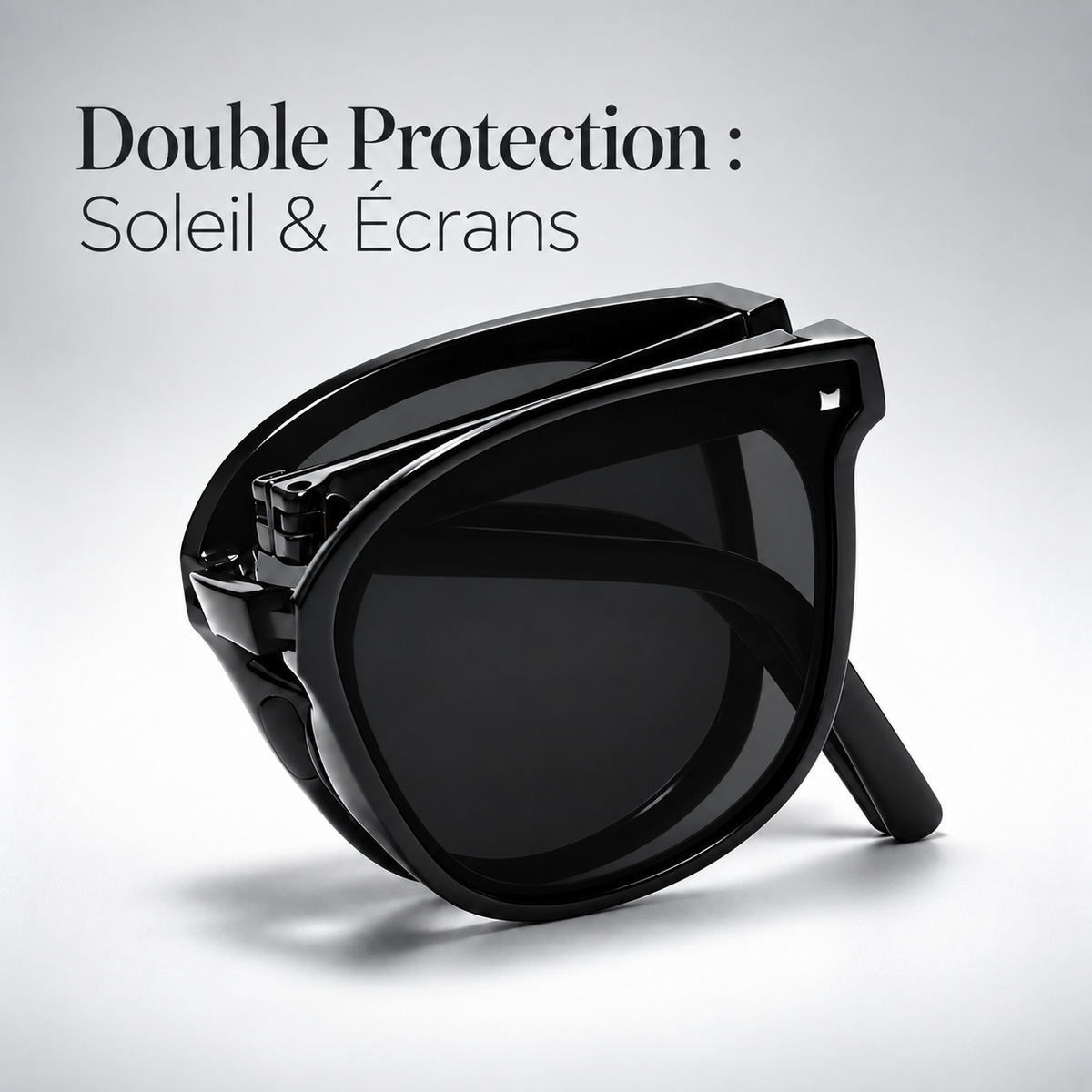 Lunettes 2-en-1 Pliables : Écran & Soleil