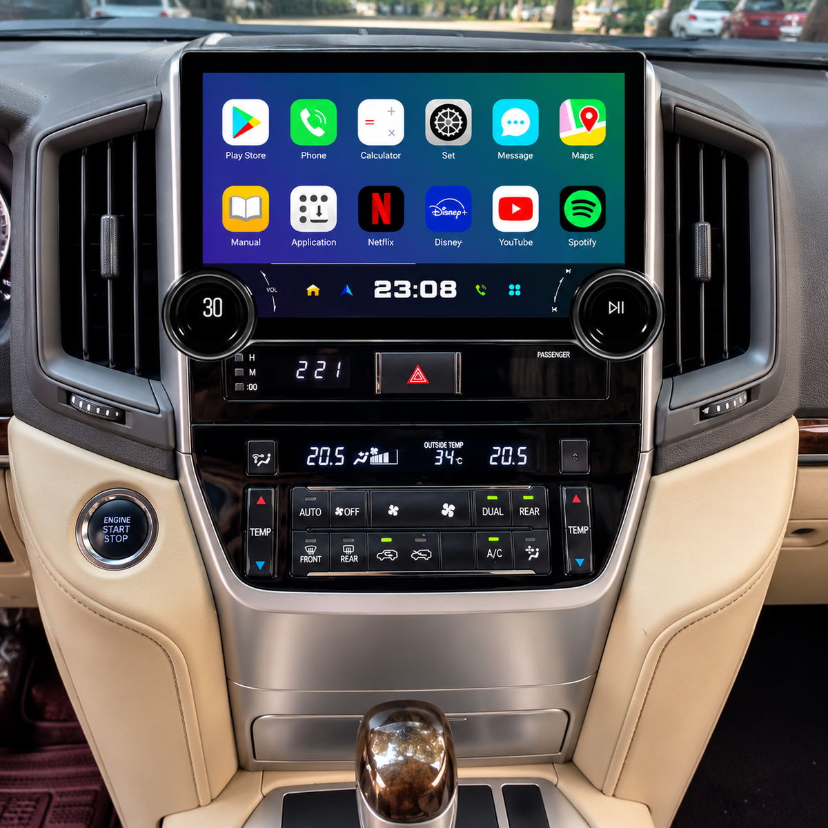 Écran de voiture (Compatible iPhone & Android)