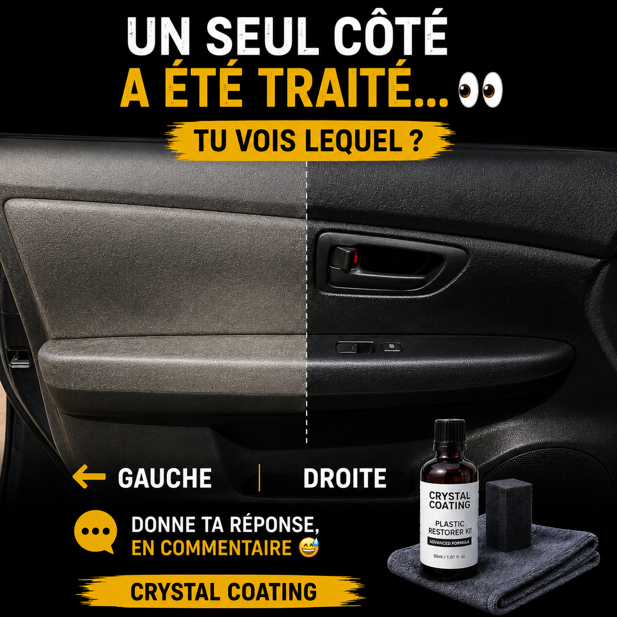 Crystal Coating - Rénovateur Plastique Auto