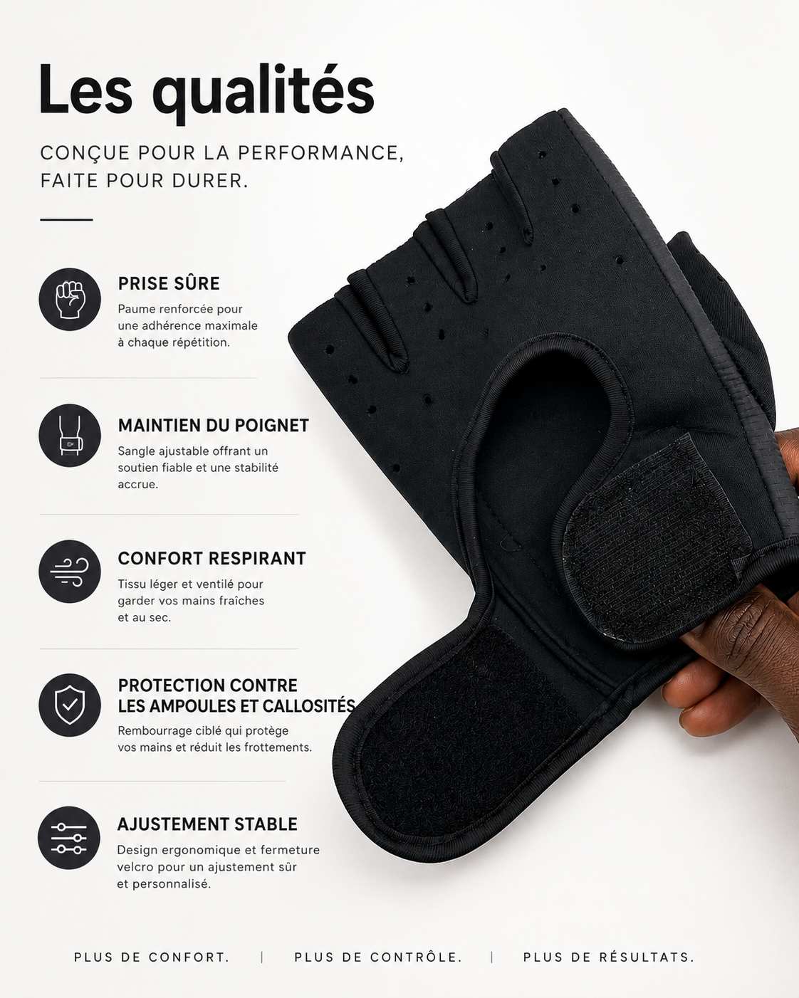 Gants de Sport Réglables
