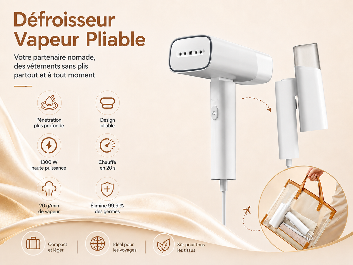 Le repassage parfait, partout et en quelques secondes