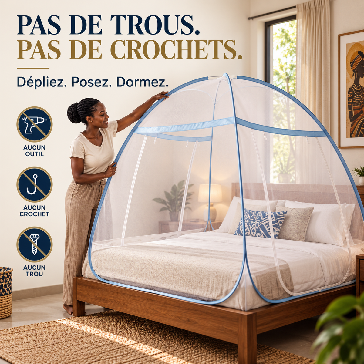 Moustiquaire Pliable Autoportante