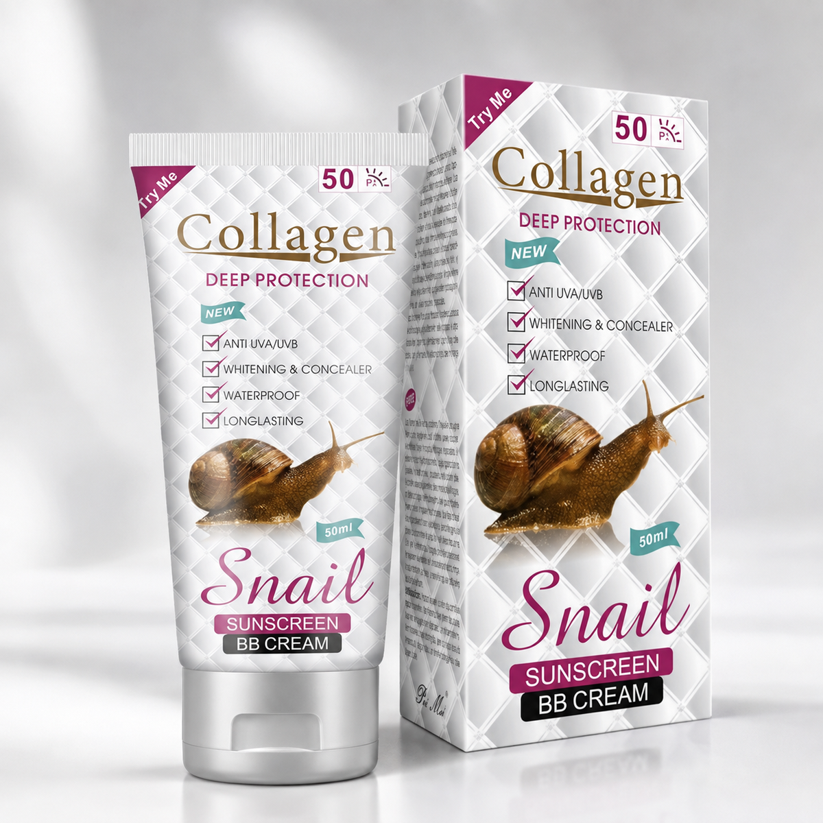 Crème solaire à la bave d'escargot