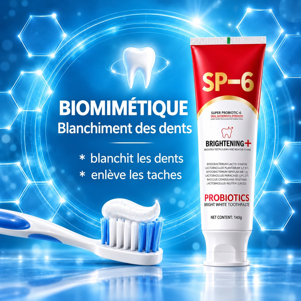 Dentifrice ultra blanchissant Probiotiques